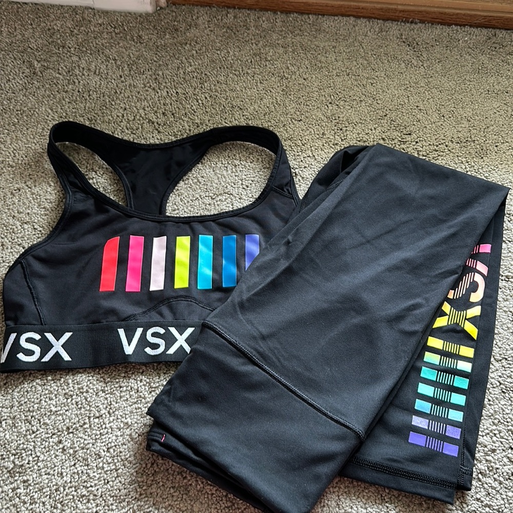 Victorias Secret Sport bra and leggings Set Sz S